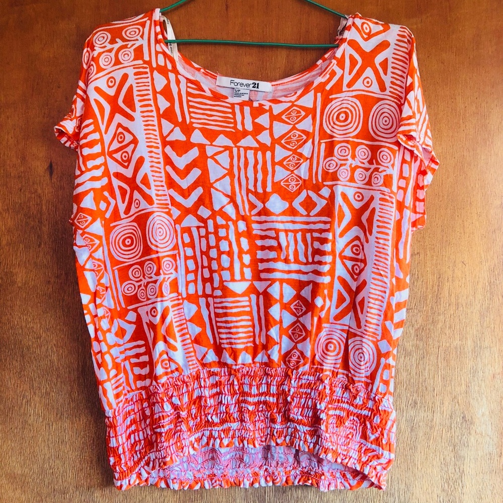 Aztec Print Blouse